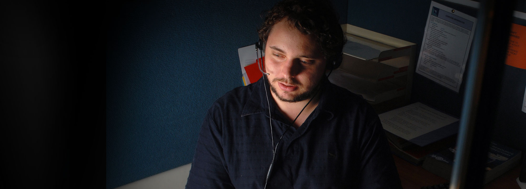 Telephone crisis volunteer on-call